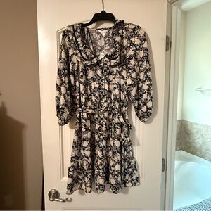 Elegant Black and White Women's Dress